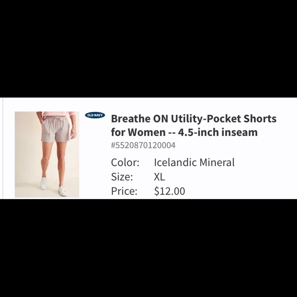 Old navy khaki shorts